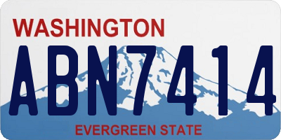 WA license plate ABN7414
