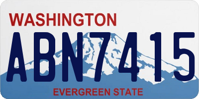 WA license plate ABN7415