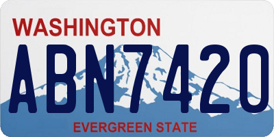 WA license plate ABN7420