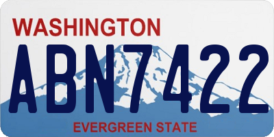 WA license plate ABN7422