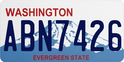 WA license plate ABN7426