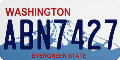 WA license plate ABN7427
