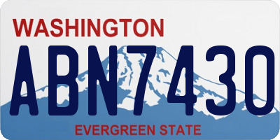 WA license plate ABN7430