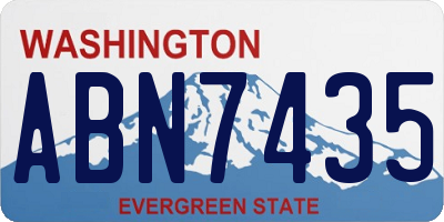 WA license plate ABN7435