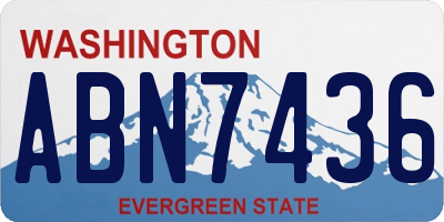 WA license plate ABN7436
