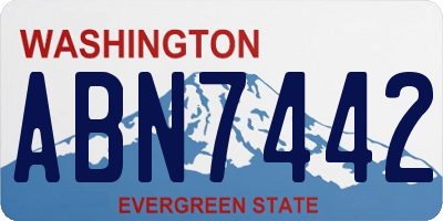 WA license plate ABN7442