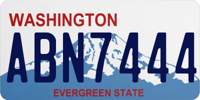 WA license plate ABN7444