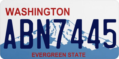 WA license plate ABN7445