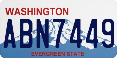 WA license plate ABN7449