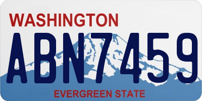 WA license plate ABN7459