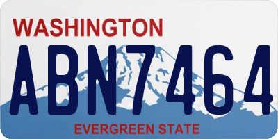 WA license plate ABN7464