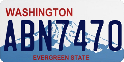 WA license plate ABN7470