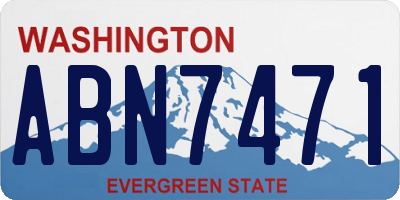 WA license plate ABN7471