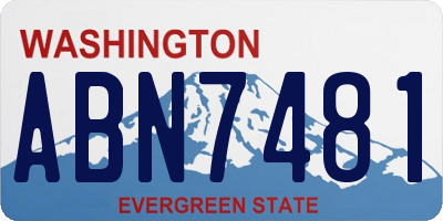 WA license plate ABN7481