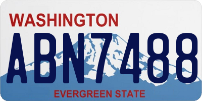 WA license plate ABN7488