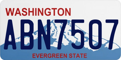 WA license plate ABN7507