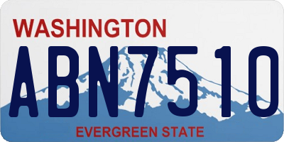 WA license plate ABN7510