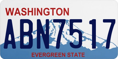 WA license plate ABN7517