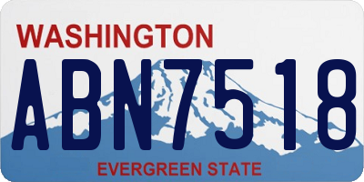 WA license plate ABN7518