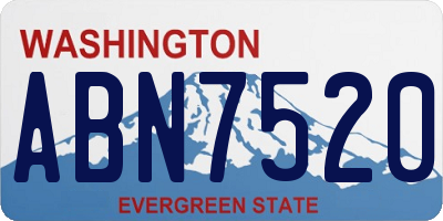 WA license plate ABN7520