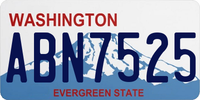 WA license plate ABN7525