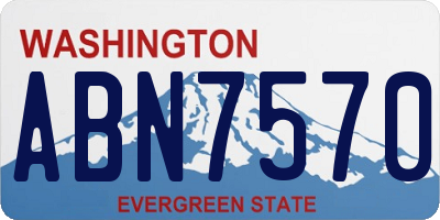 WA license plate ABN7570