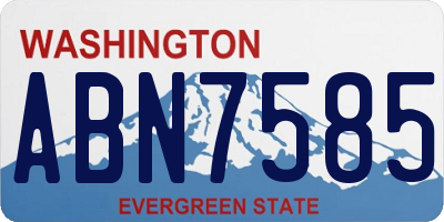 WA license plate ABN7585