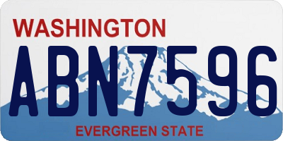 WA license plate ABN7596