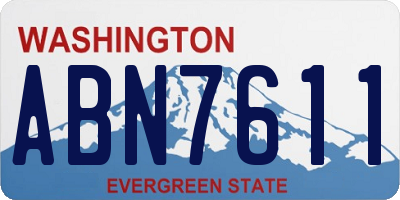 WA license plate ABN7611