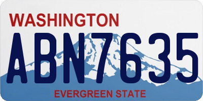 WA license plate ABN7635
