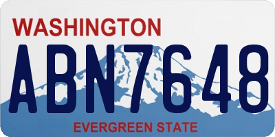 WA license plate ABN7648