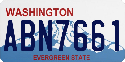 WA license plate ABN7661