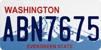 WA license plate ABN7675