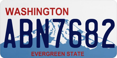 WA license plate ABN7682