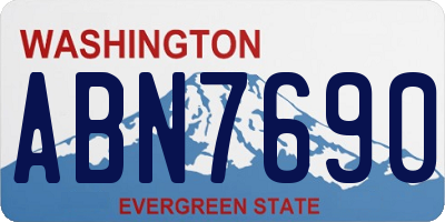 WA license plate ABN7690