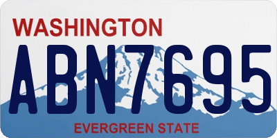 WA license plate ABN7695