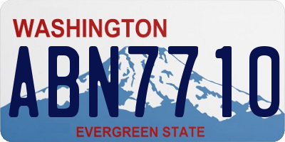 WA license plate ABN7710