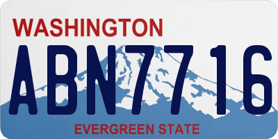 WA license plate ABN7716