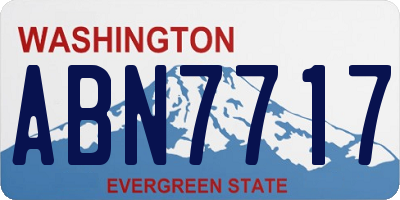 WA license plate ABN7717