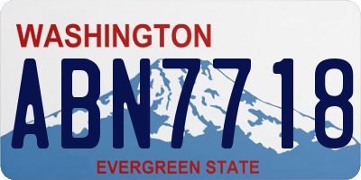 WA license plate ABN7718