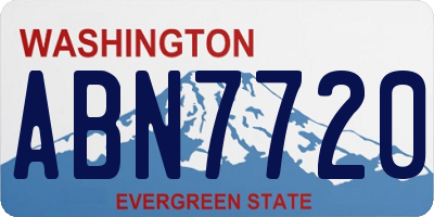 WA license plate ABN7720