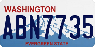 WA license plate ABN7735