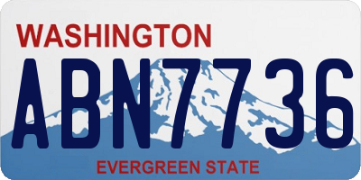 WA license plate ABN7736