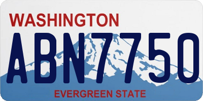 WA license plate ABN7750