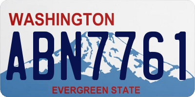 WA license plate ABN7761