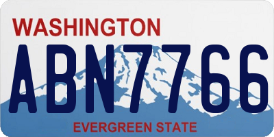 WA license plate ABN7766