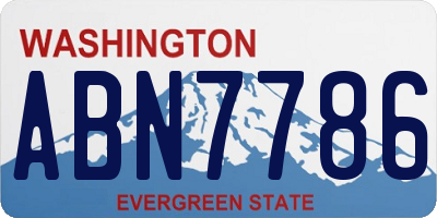 WA license plate ABN7786