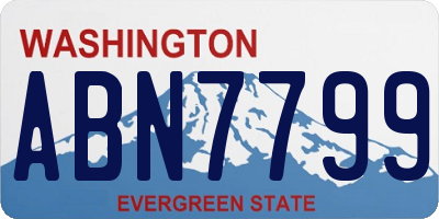 WA license plate ABN7799