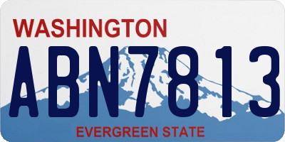 WA license plate ABN7813