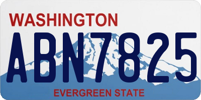 WA license plate ABN7825